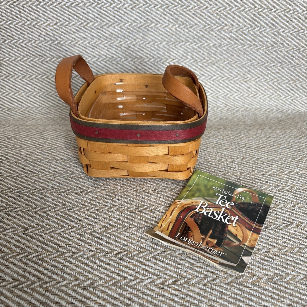 Longaberger Fathers Day Tee Basket With Protector‎ 1999